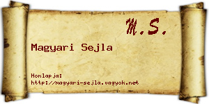 Magyari Sejla névjegykártya